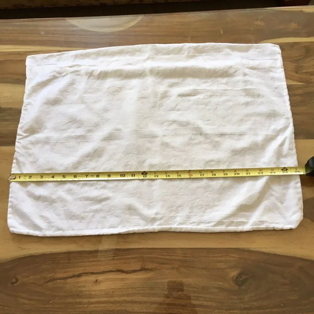 lot of 3 White Vintage pillow Covers